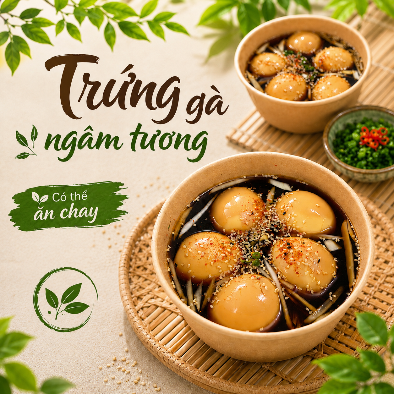 Trứng gà ngâm tương