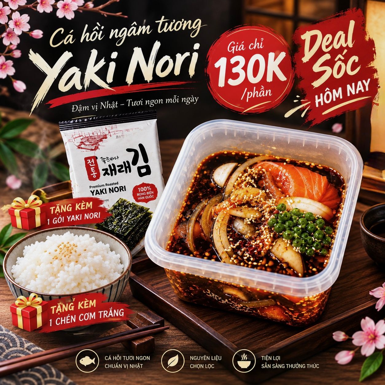 Cá hồi ngâm tương