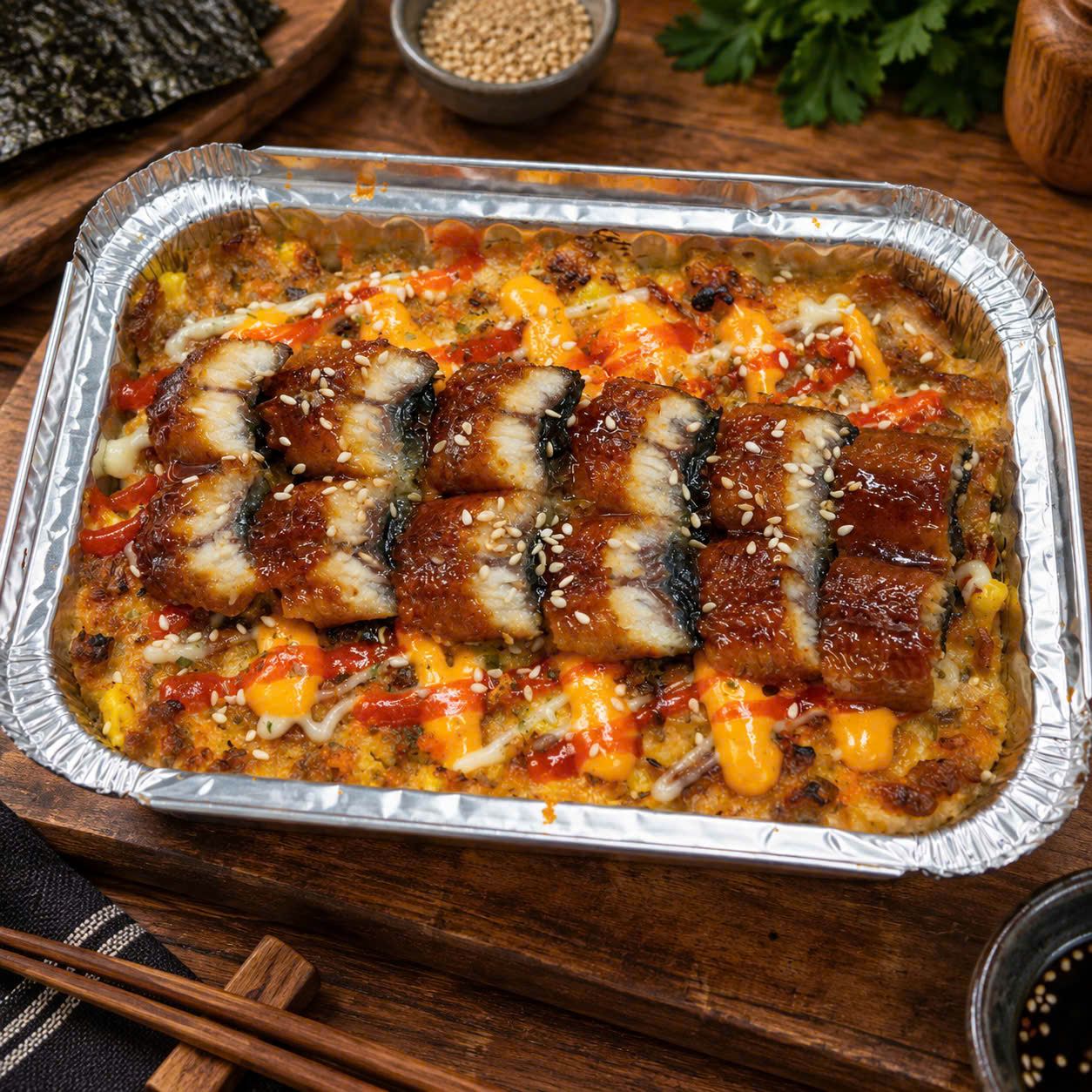 Sushi bake - lươn 