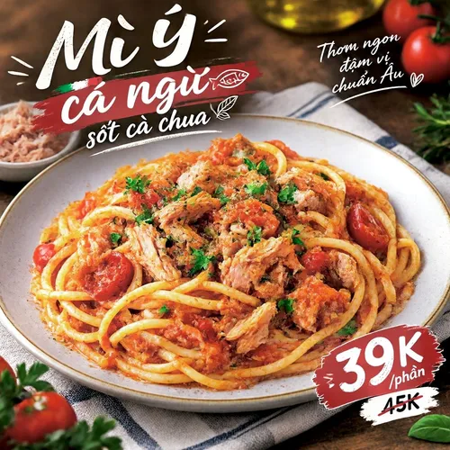Mì Ý Cá Ngừ Sốt Cà Chua