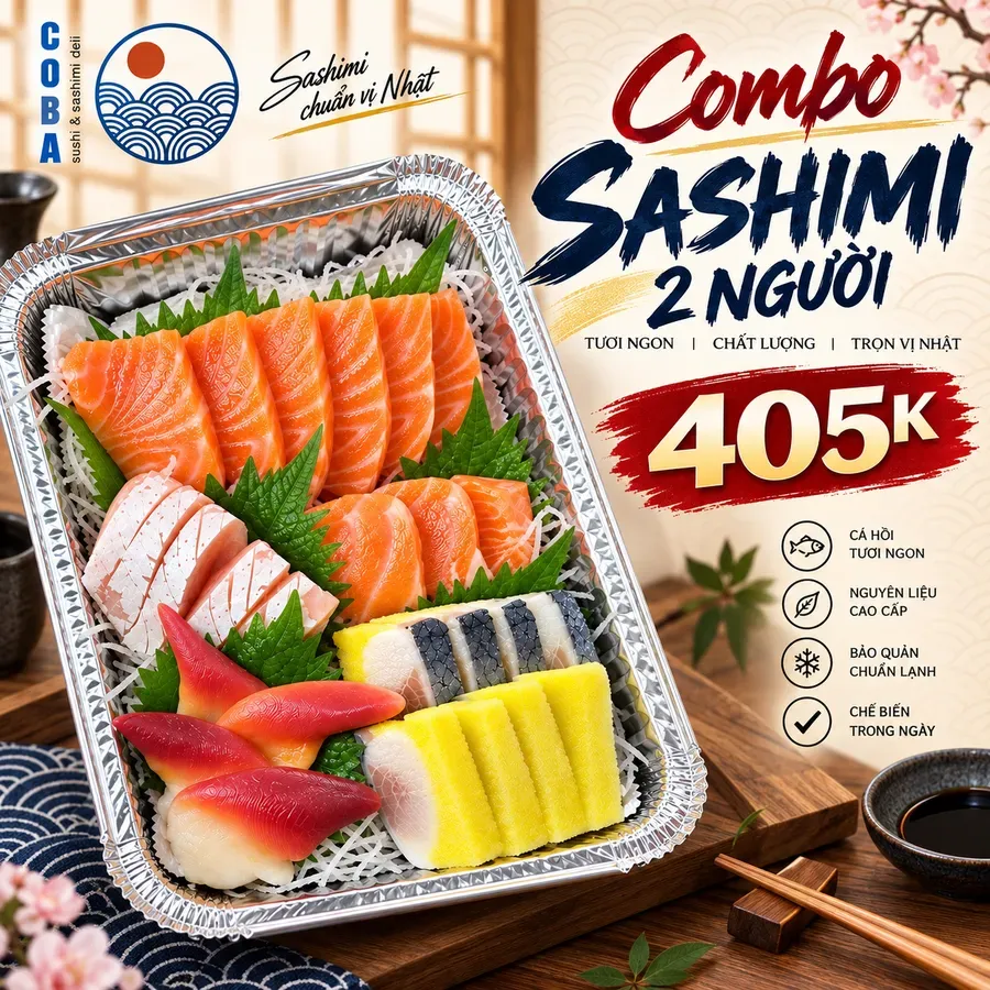 Combo sashimi 2 người