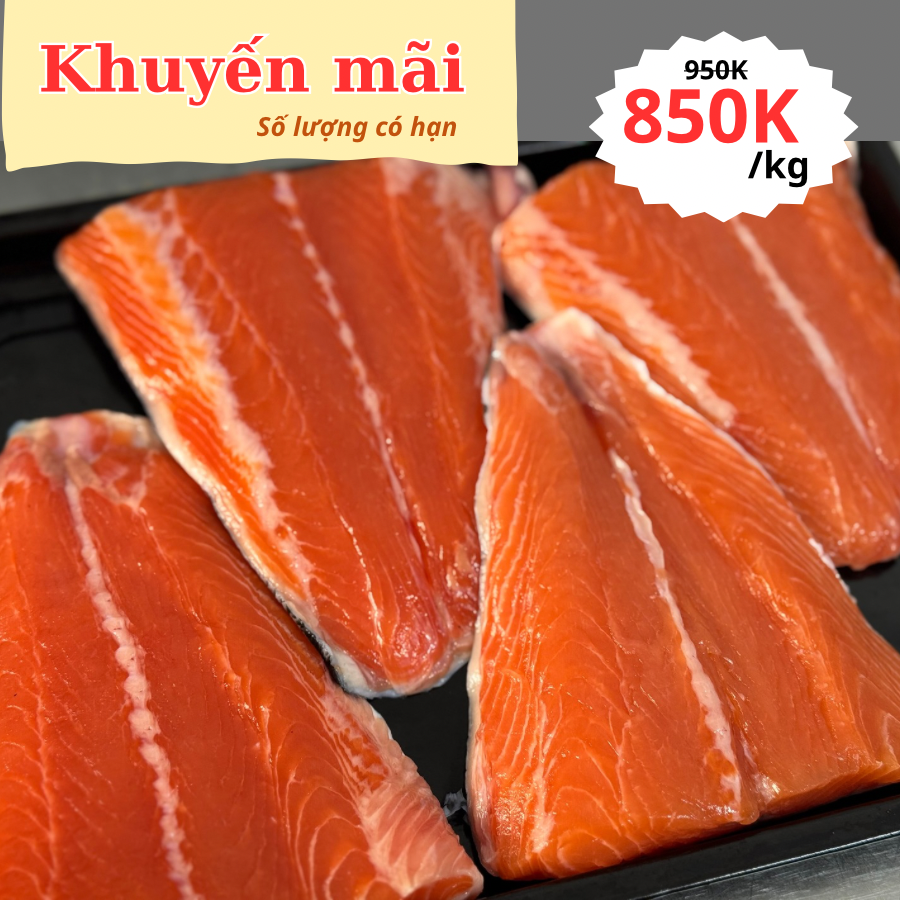Fillet đuôi cá hồi nauy